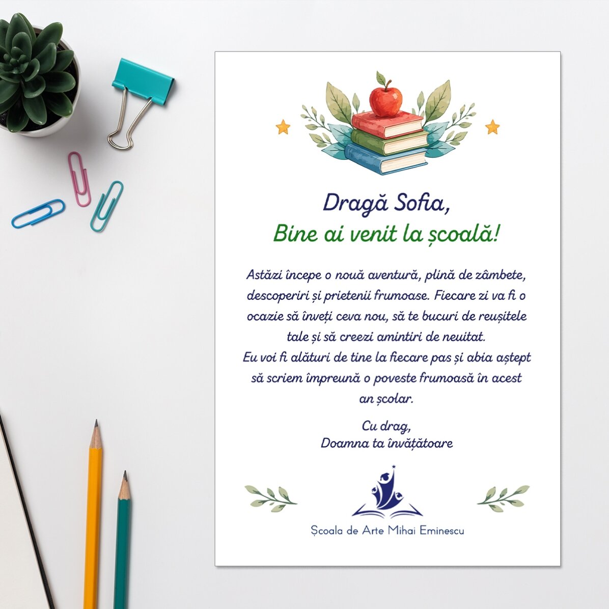 Gepersonaliseerde set voor school – Welcome back