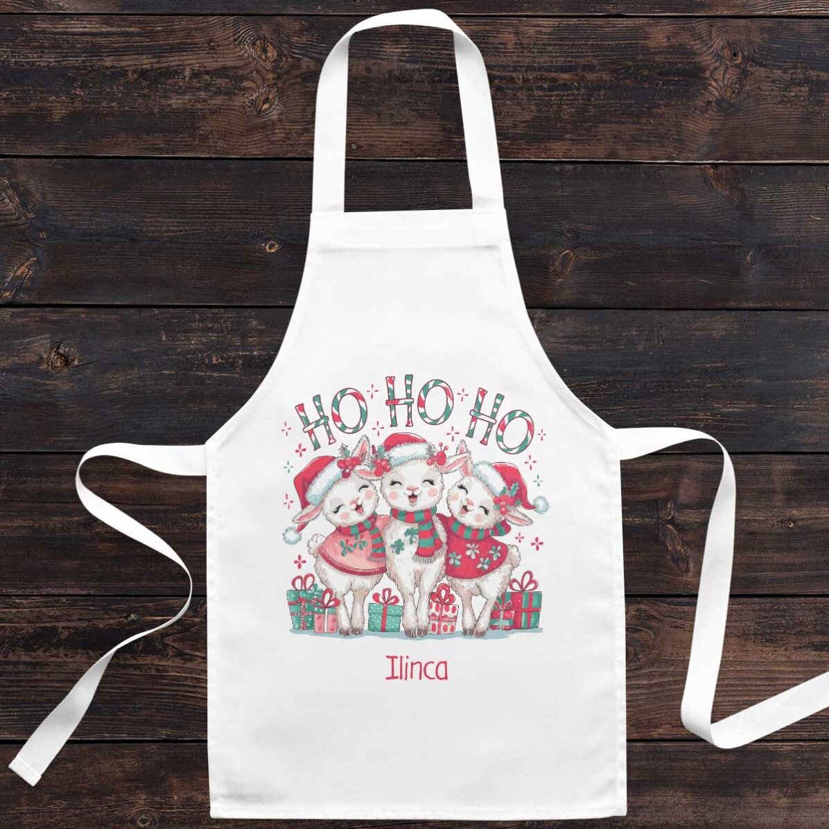 Gepersonaliseerde kindersok met tekst - HO HO HO!