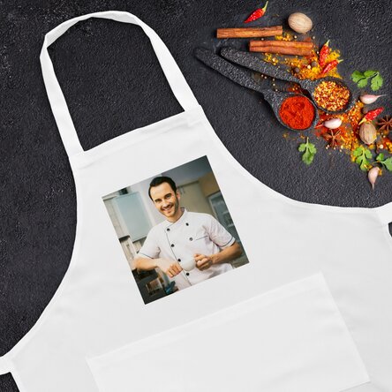 Personalised apron with a photo