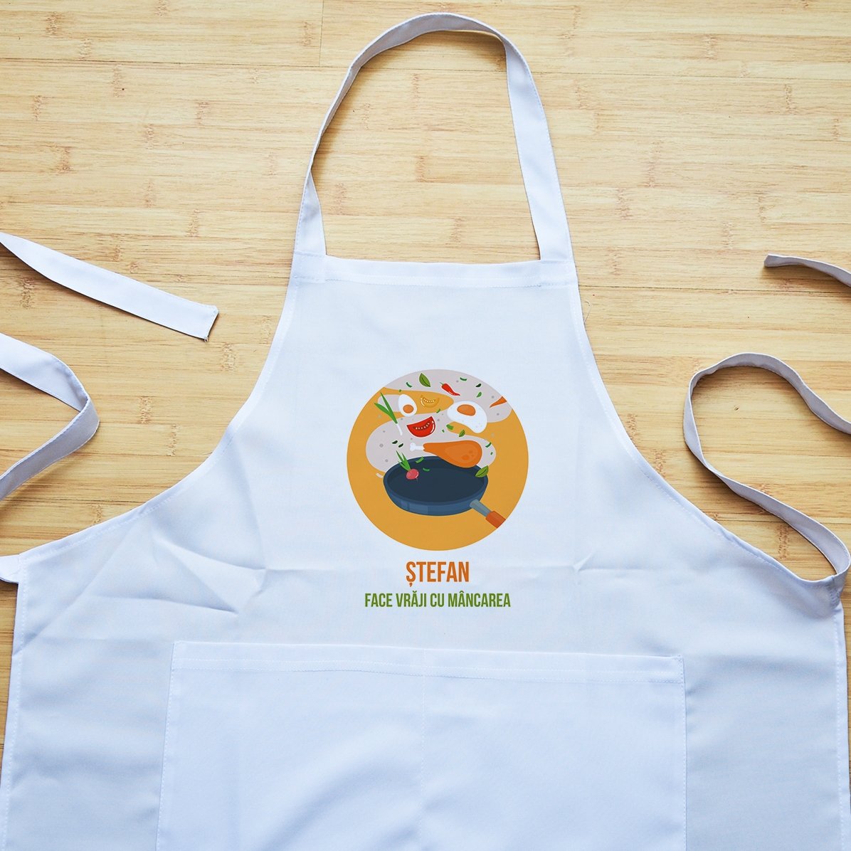 Gepersonaliseerd setje met foto en tekst - Toven in de keuken