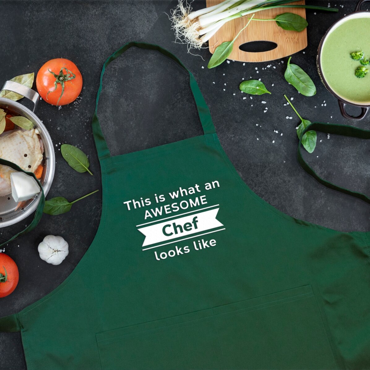 Gepersonaliseerd setje met tekst - Awesome Chef