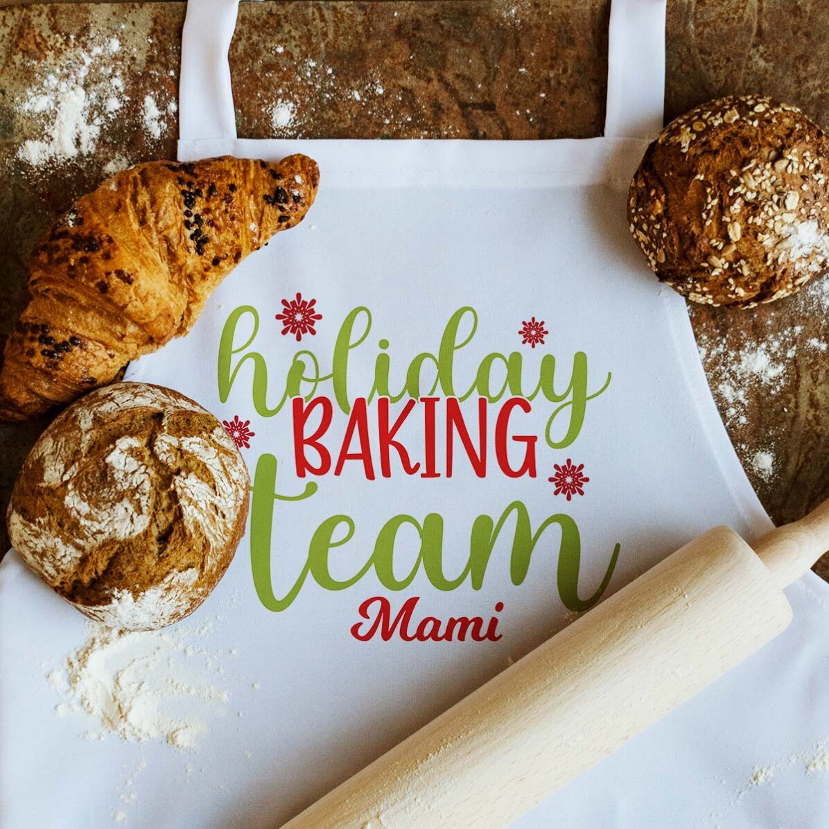 Gepersonaliseerd assortiment met tekst - Holiday baking team