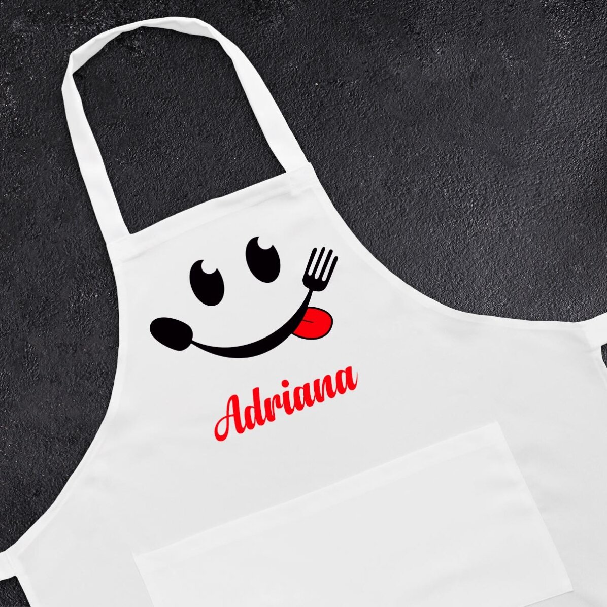 Gepersonaliseerd sort met tekst - Smiley chef