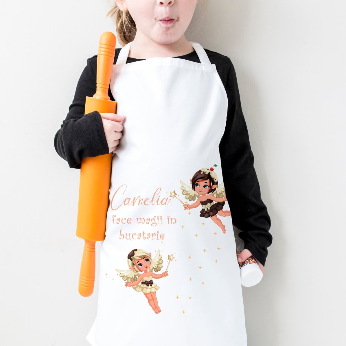 Op maat gemaakte set voor kinderen met tekst - Magie in de keuken