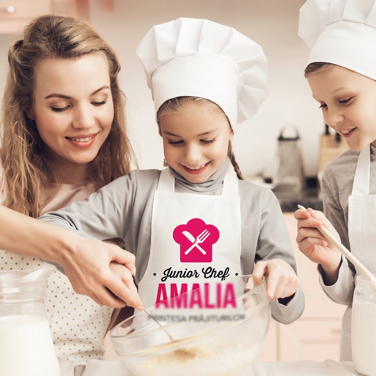 Op maat gemaakte set voor kinderen met tekst - De koekjesprinses