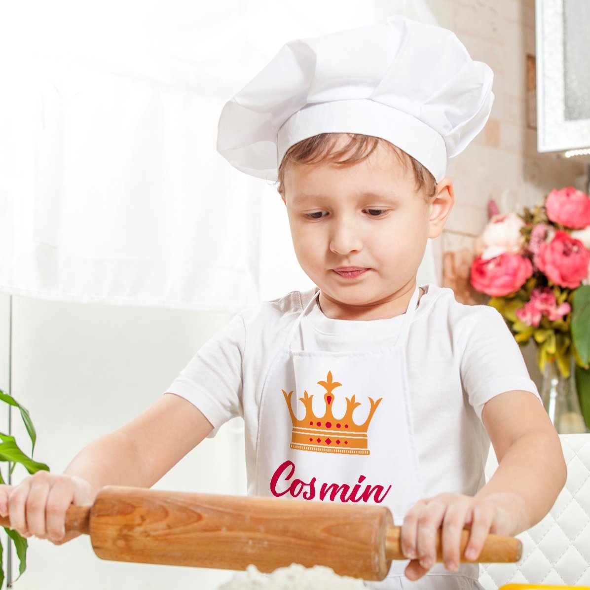 Op maat gemaakte pet voor kinderen met tekst - De koning van de gerechten