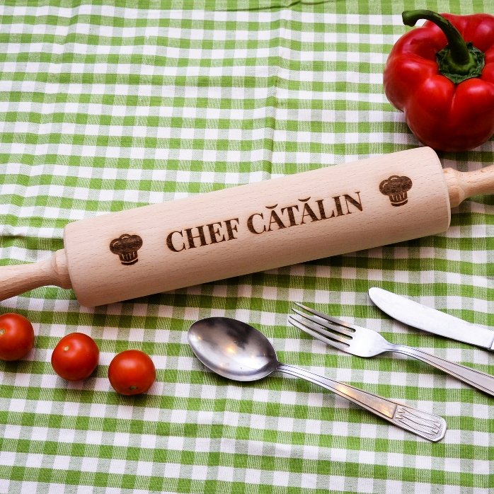 Op maat gemaakte houten lepel - Chef