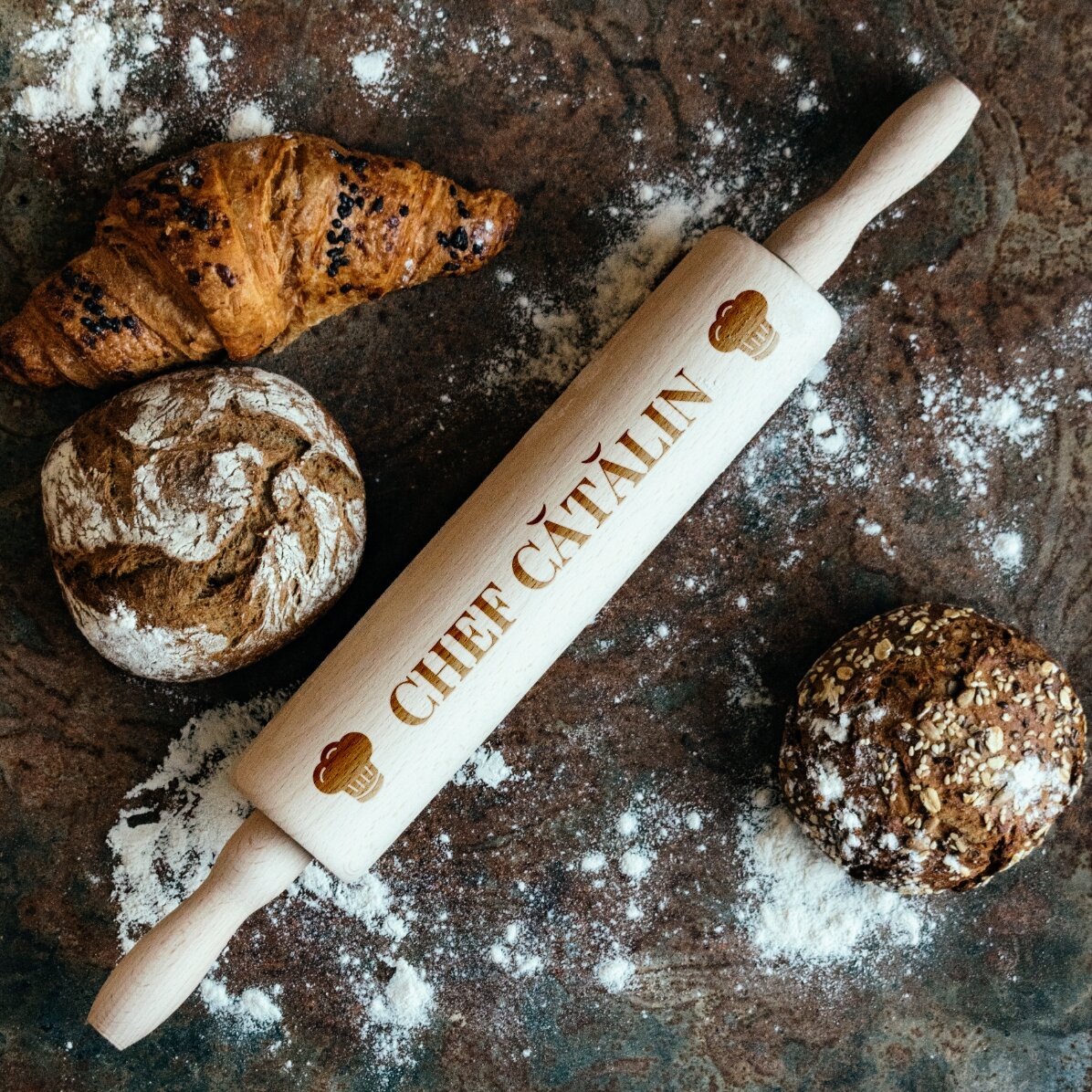 Op maat gemaakte houten lepel - Chef