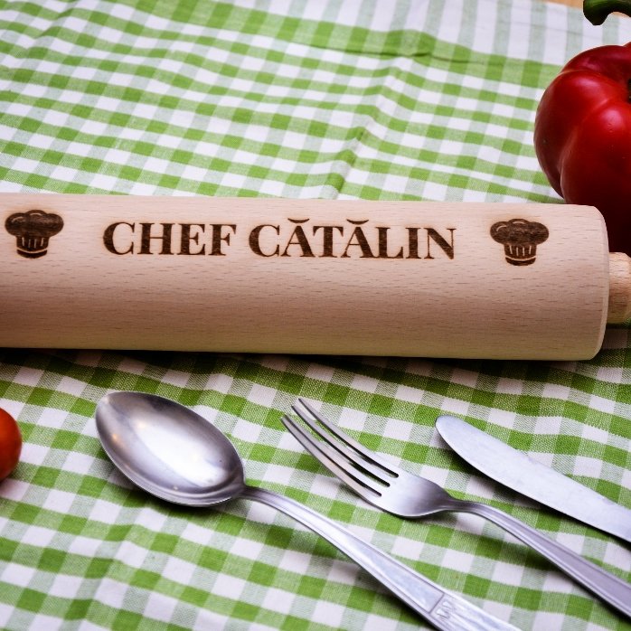 Op maat gemaakte houten lepel - Chef