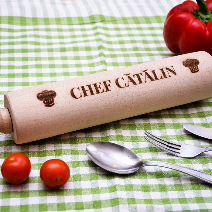 Op maat gemaakte houten lepel - Chef
