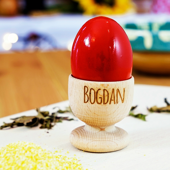 Gepersonaliseerde eierhouder voor koppels