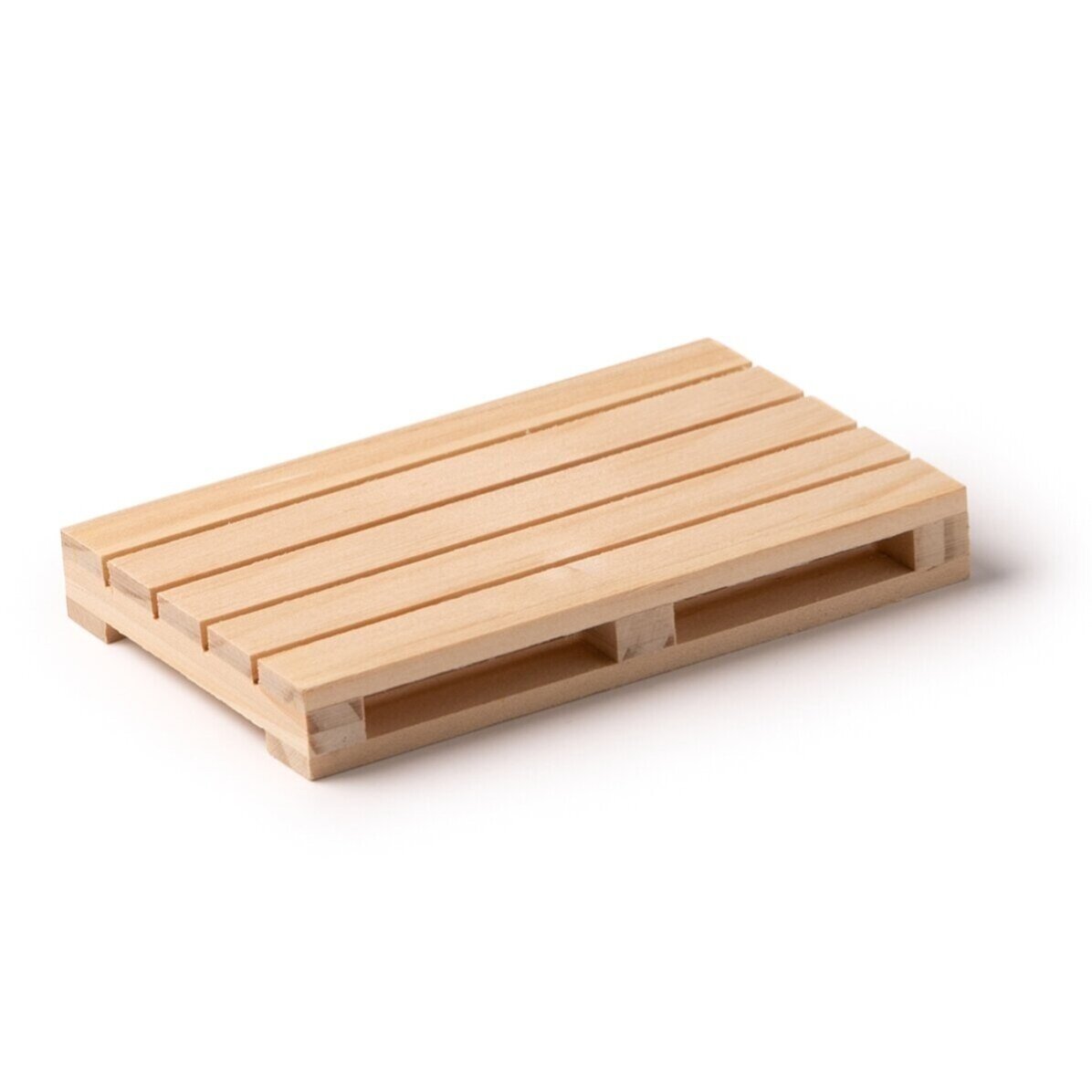Personalised pallet-shaped coaster with text - Love