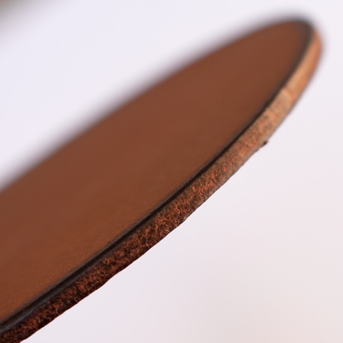 Personalised leather cup holder with monogram and name