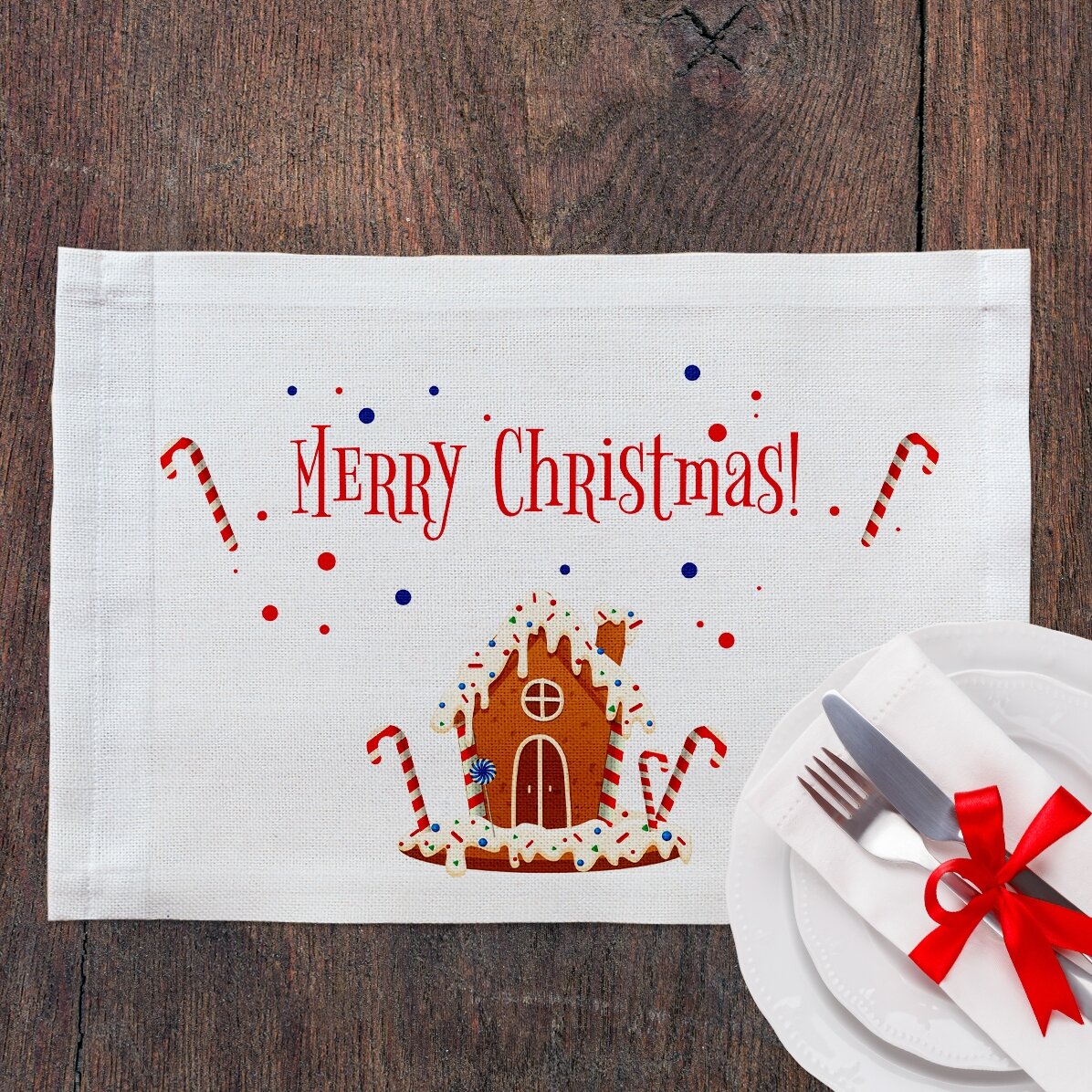 Gepersonaliseerde bordhouder - Gingerbread
