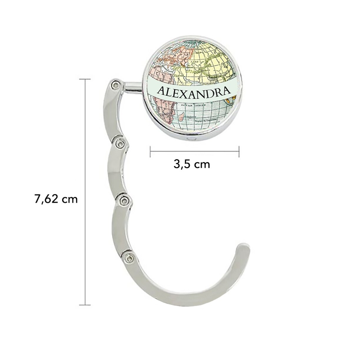 Personalised table bag holder with name - Around the world