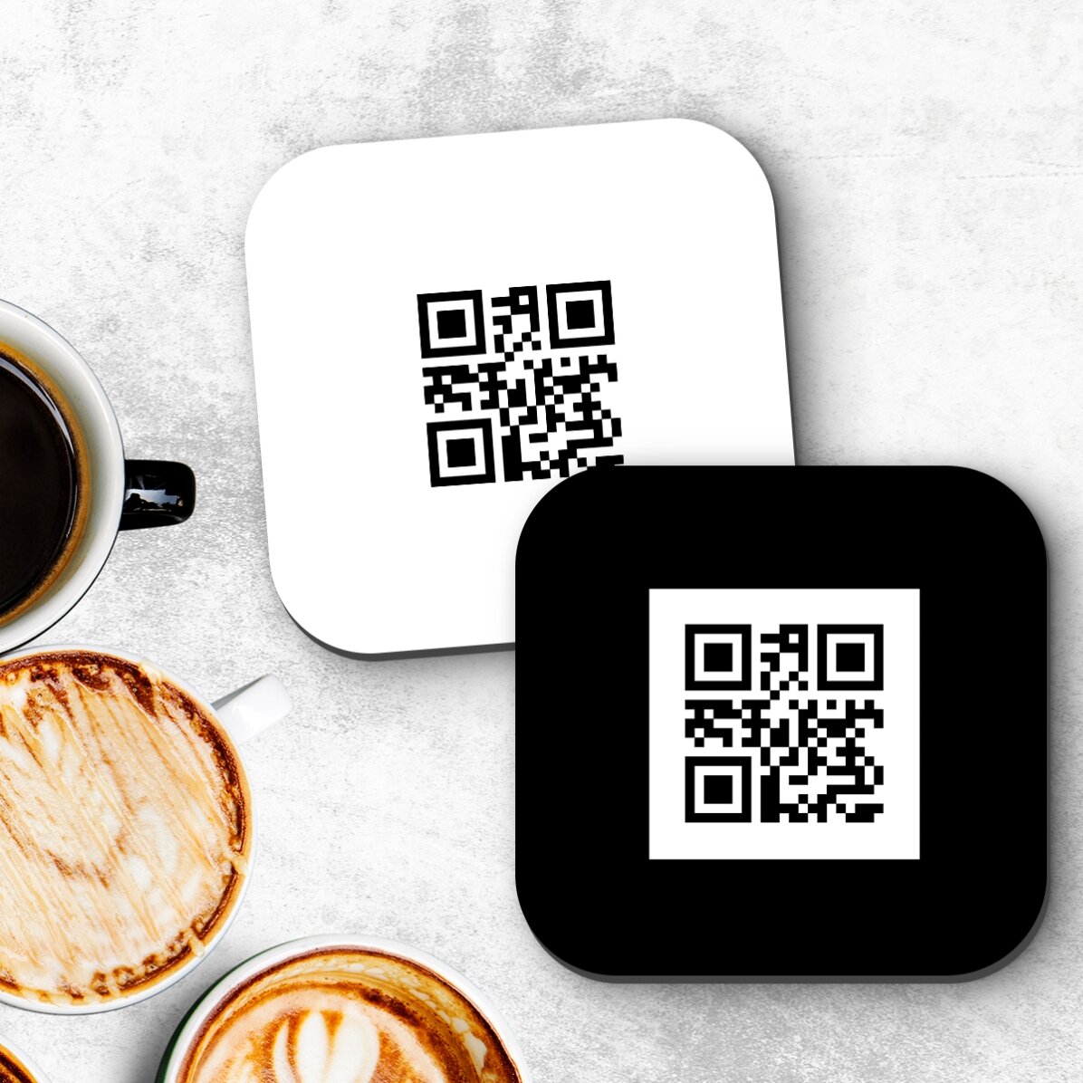 Glashouder met gepersonaliseerde QR-code