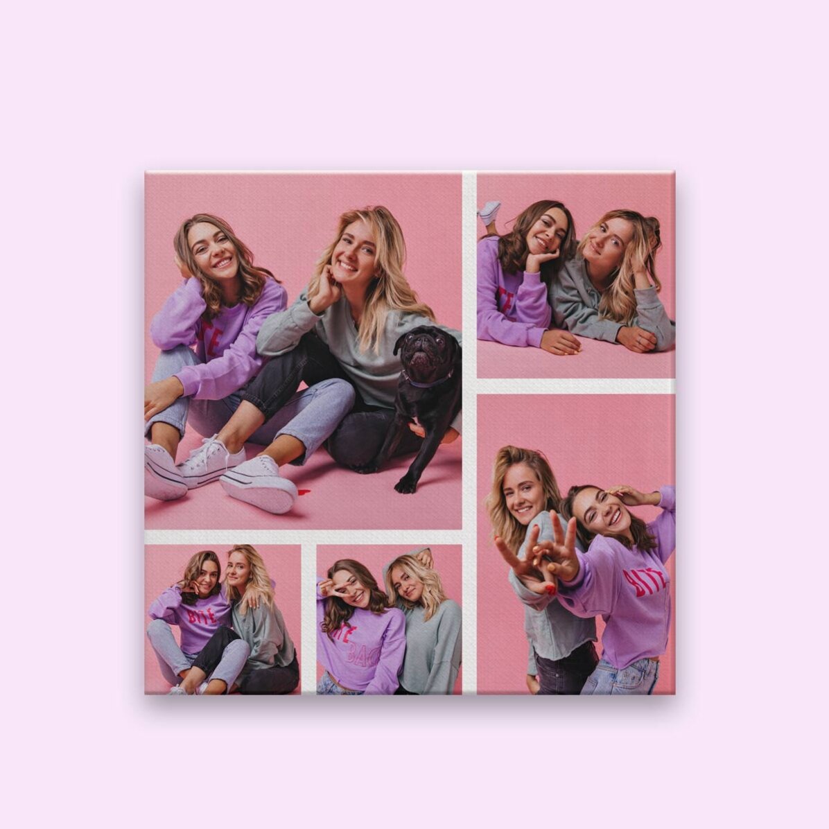 Gepersonaliseerd canvasdoek met 5 foto