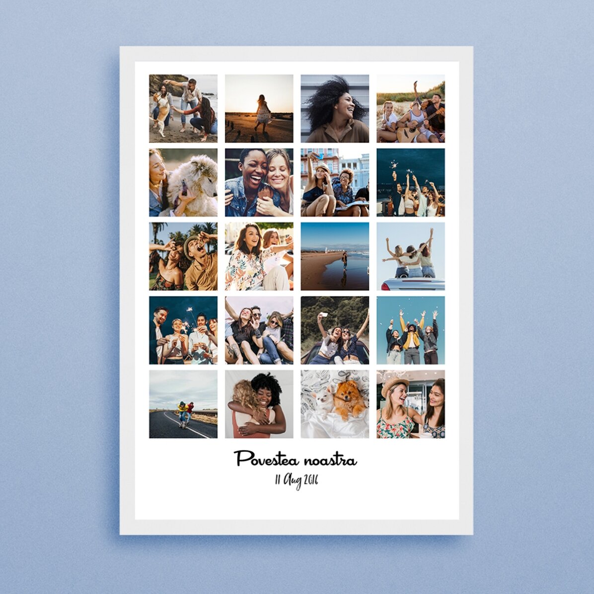 Gepersonaliseerd schilderij met 20 foto