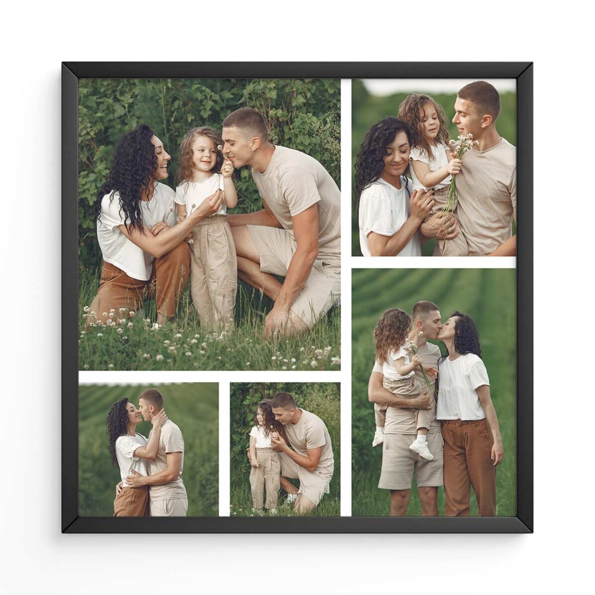 Personalised canvas with 5 photos