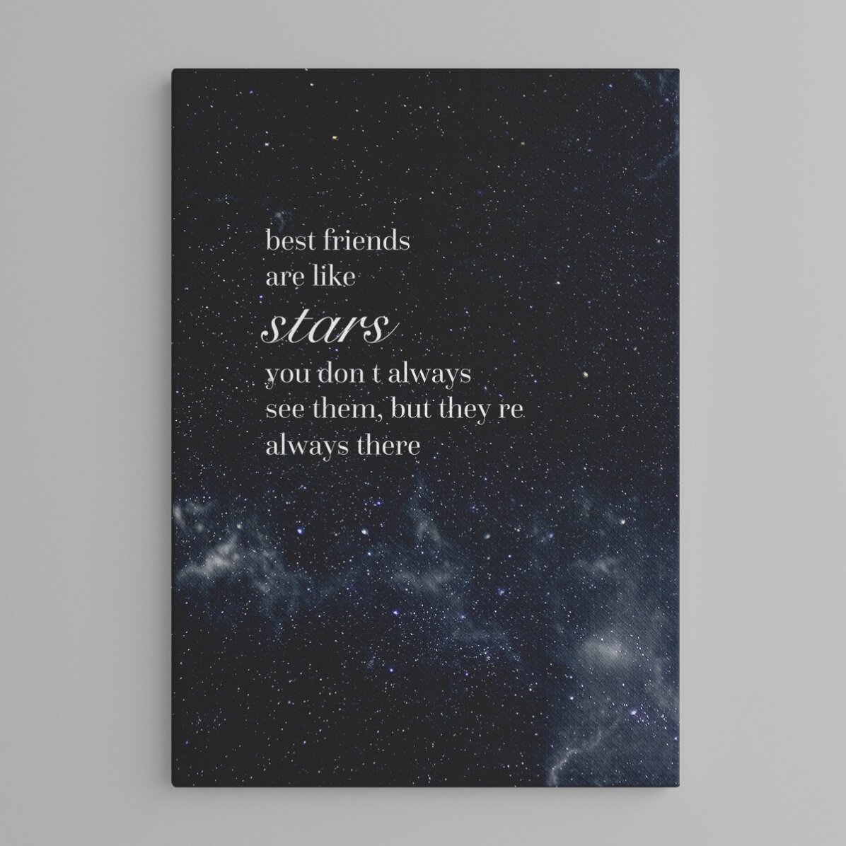 Gepersonaliseerd schilderij met tekst - Best Friends