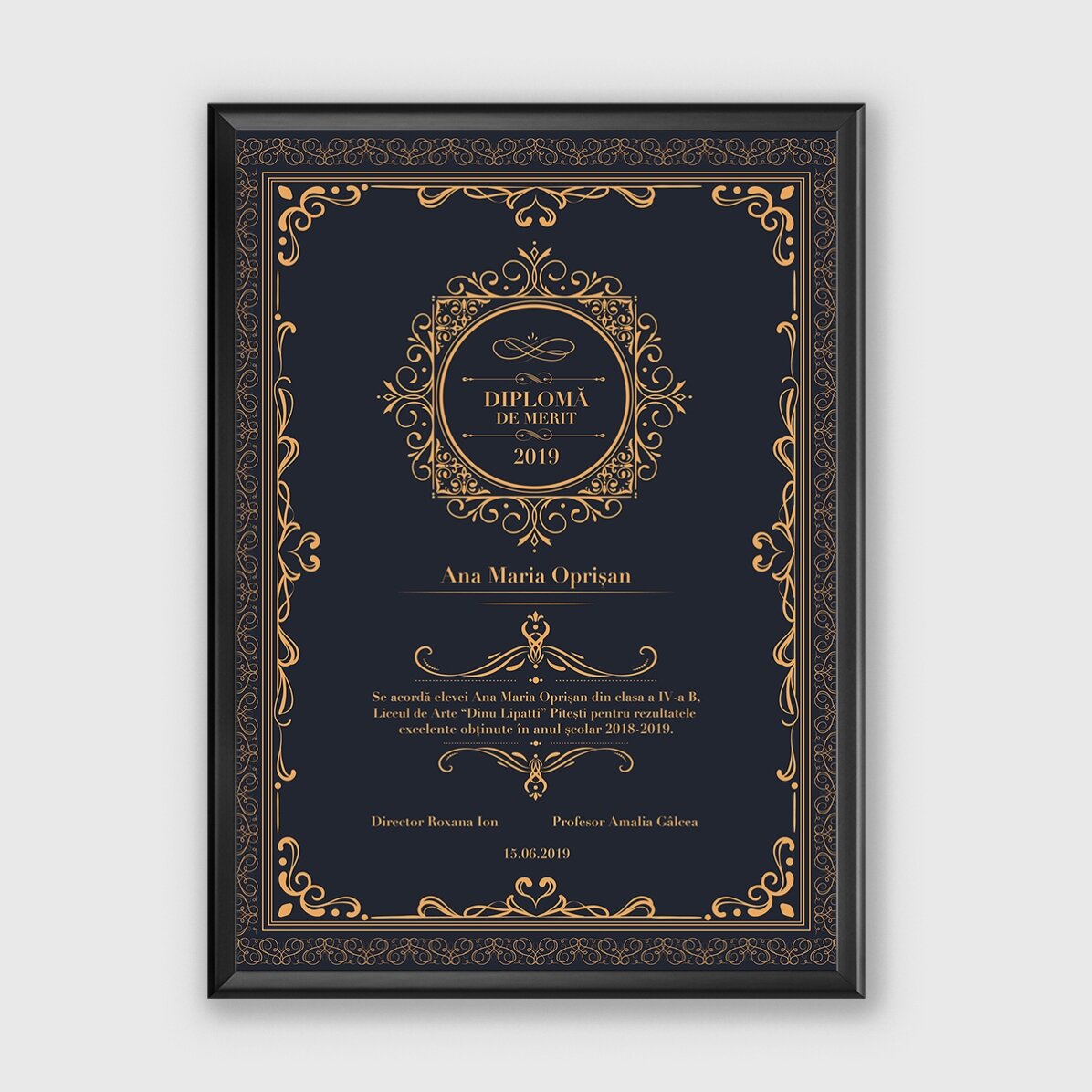 Gepersonaliseerd schilderij - Diploma