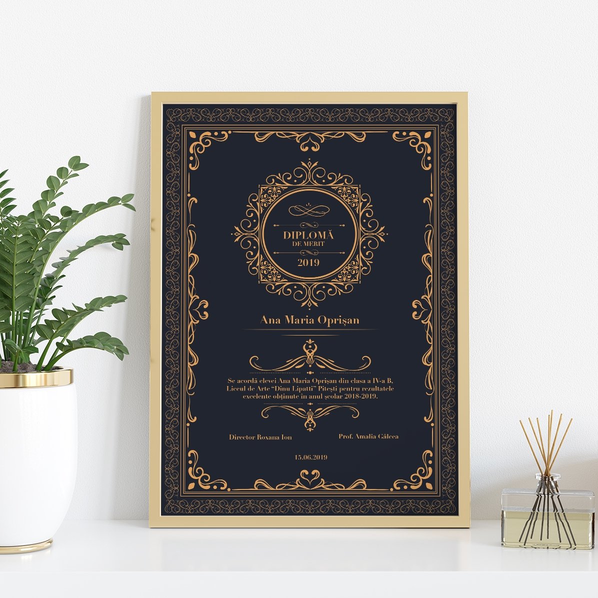 Gepersonaliseerd schilderij - Diploma
