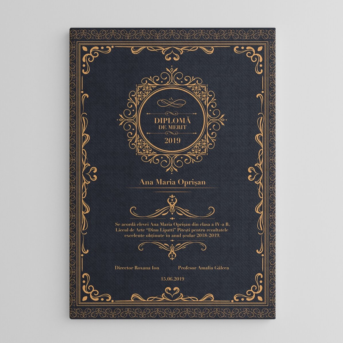 Gepersonaliseerd schilderij - Diploma