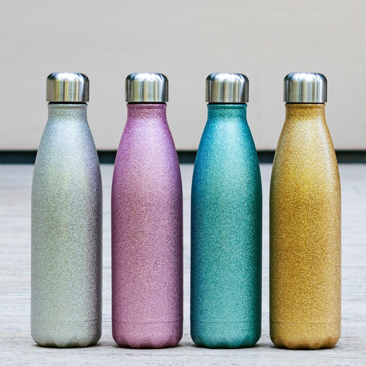 Personalised glitter thermos with name
