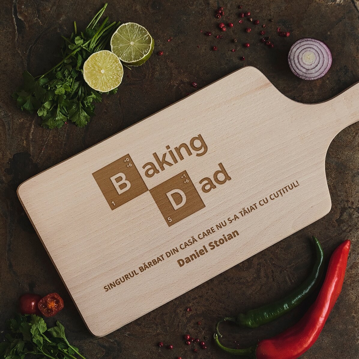 Op maat gemaakte snijplank - Baking Person