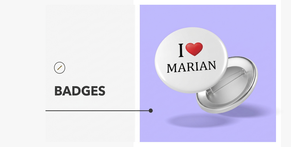 Gepersonaliseerde metalen buttons