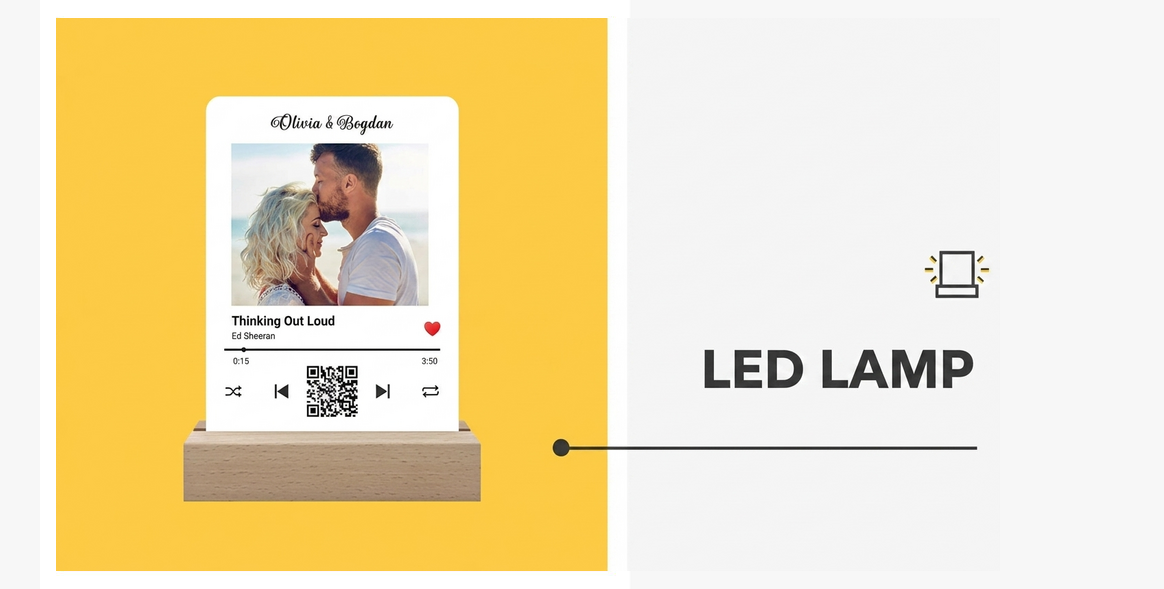 Gepersonaliseerde LED-nachtlamp