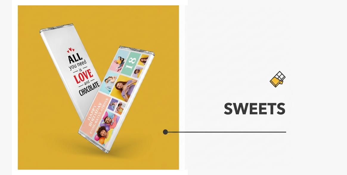 Alle gepersonaliseerde zoetigheden en snoepjes