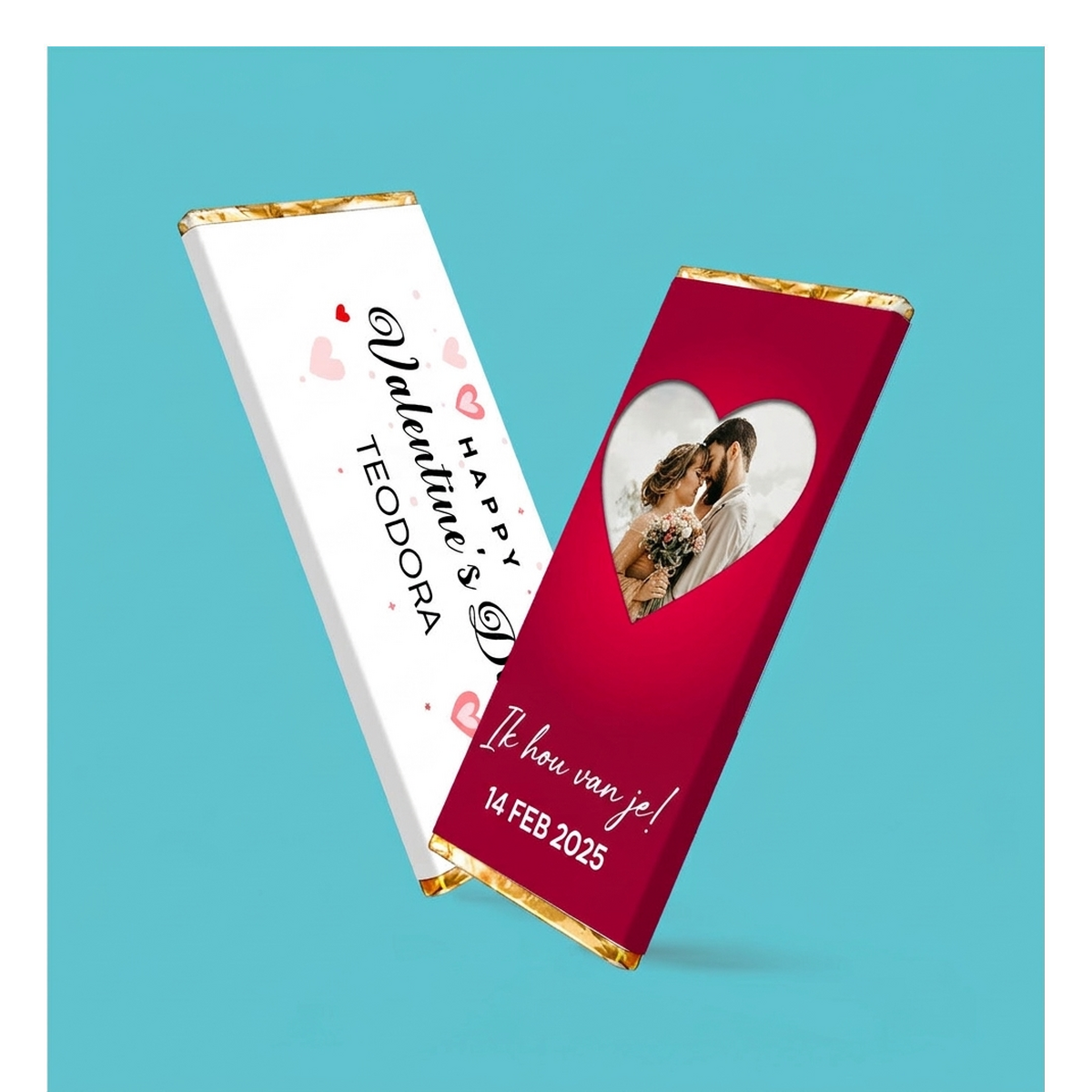 Gepersonaliseerde mini-chocoladetabletten