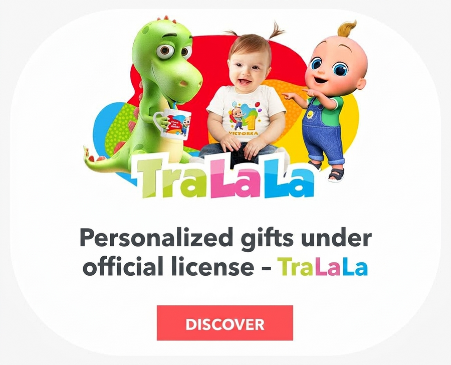 Gepersonaliseerde cadeaus onder officiële licentie - TraLaLa