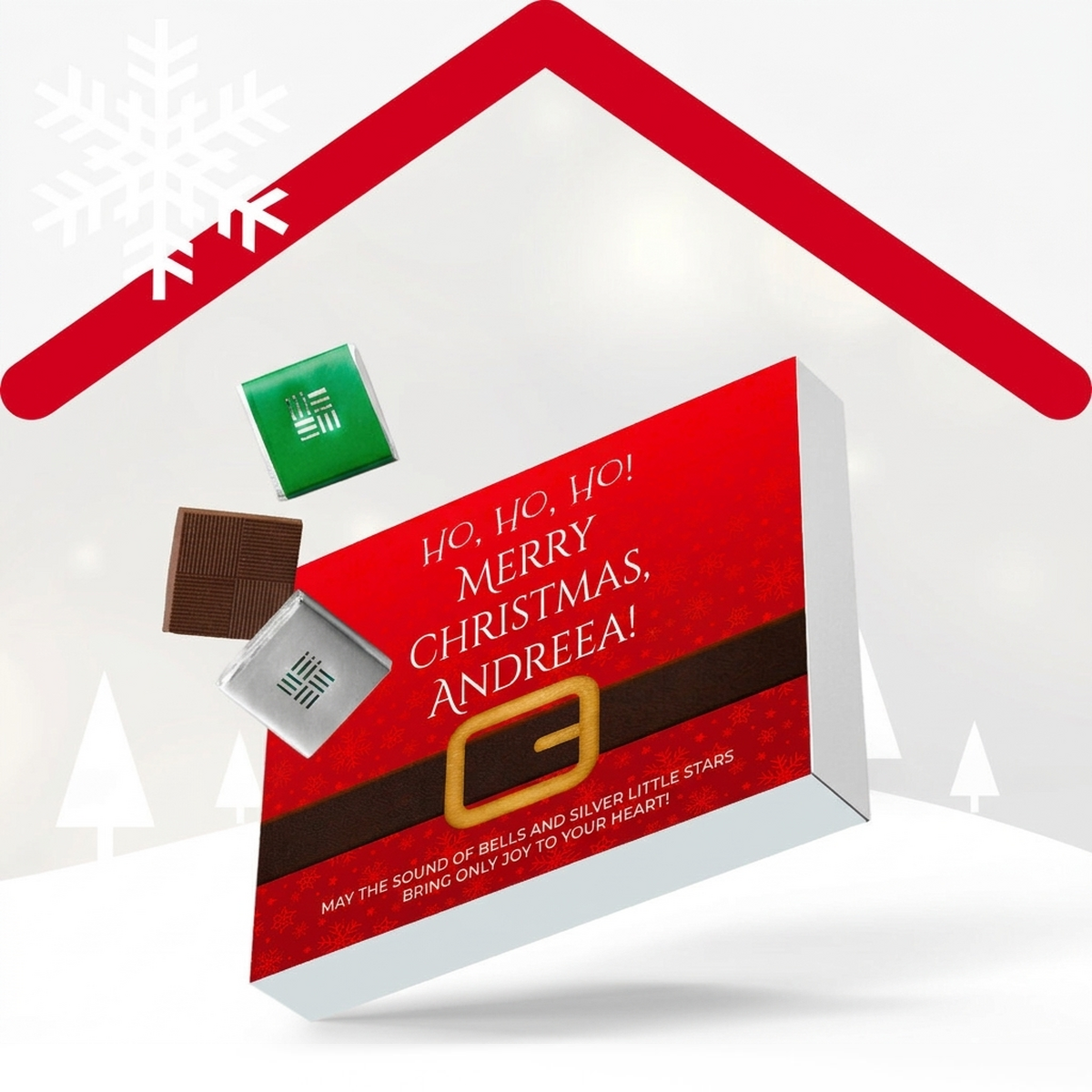 Gepersonaliseerde kerstbonbonnières