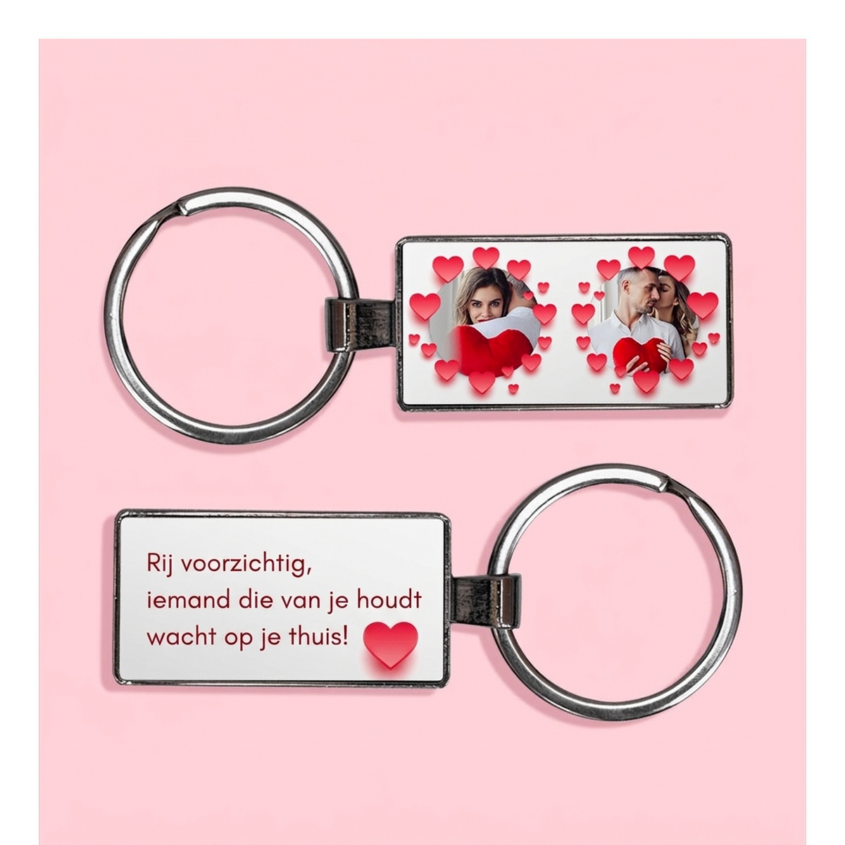Gepersonaliseerde sleutelhangers voor Valentijnsdag