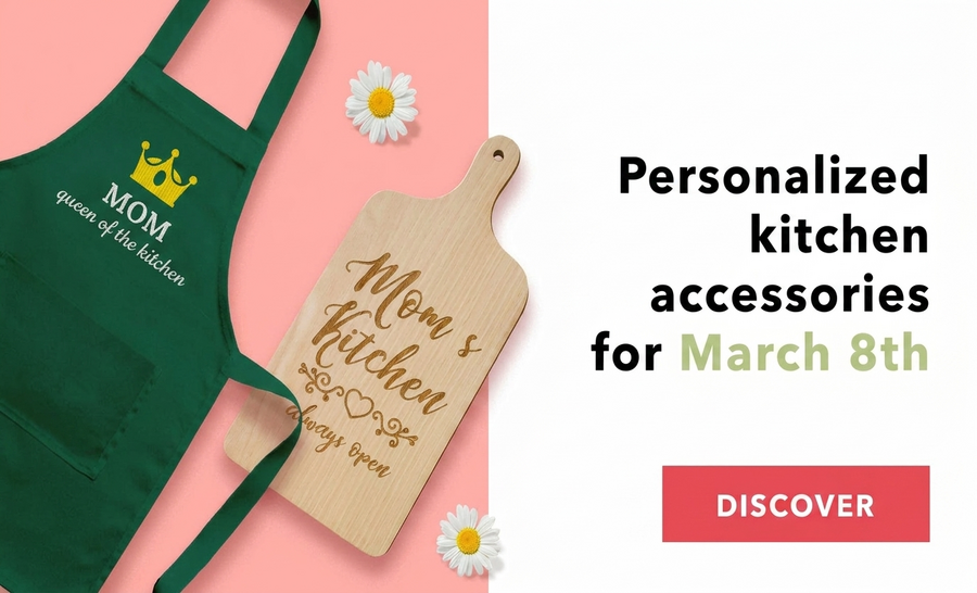 Op maat gemaakte keukenaccessoires voor 8 maart