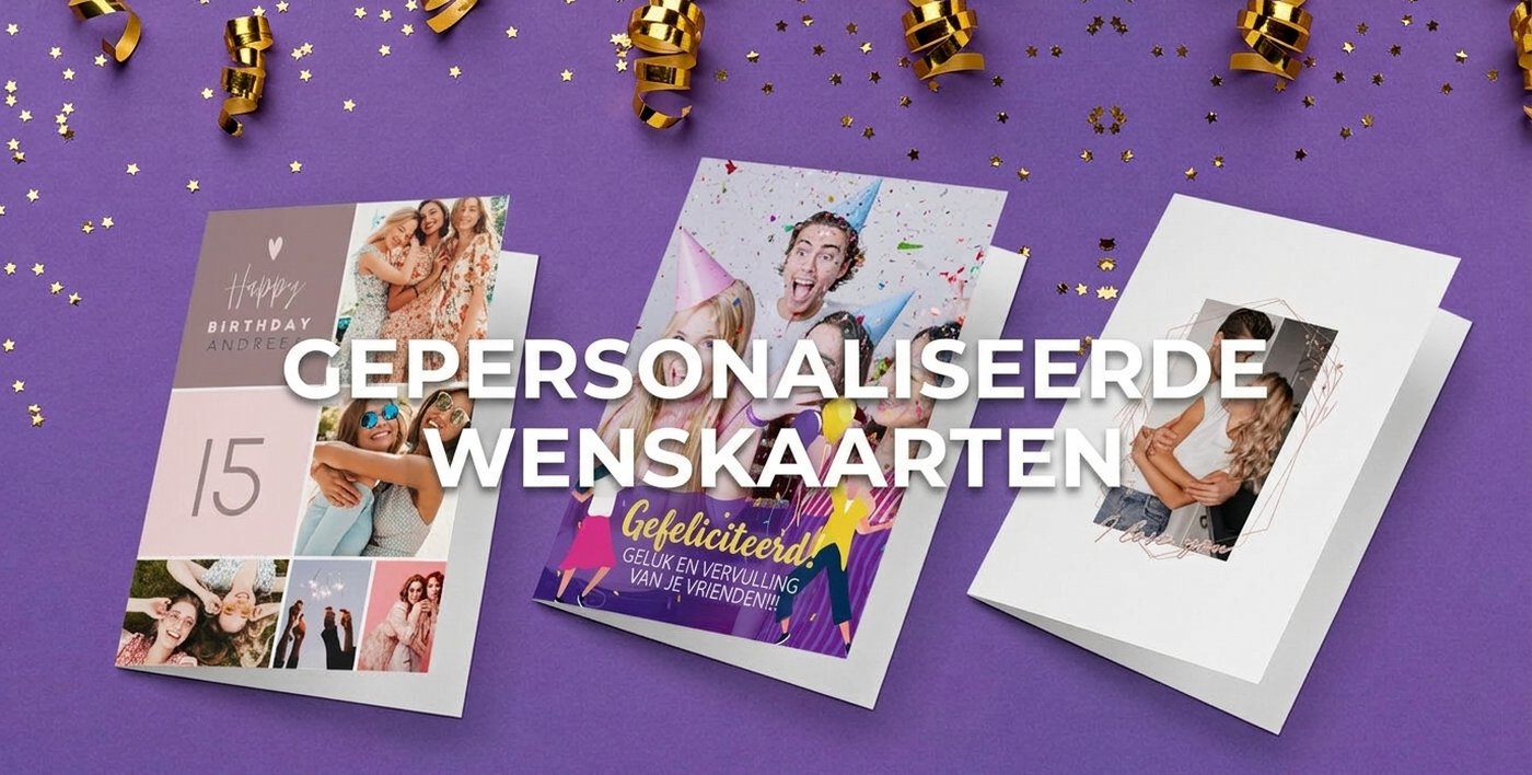 Wenskaarten en gepersonaliseerde kaarten