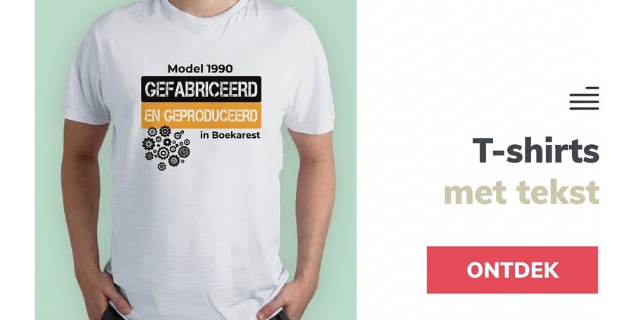 Gepersonaliseerde T-shirts met tekst