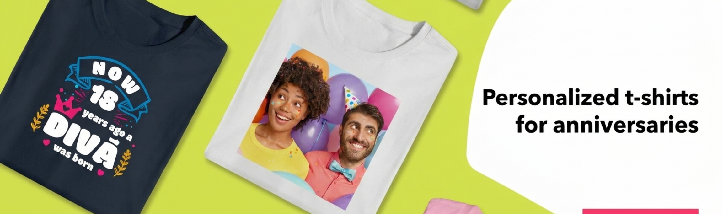 Gepersonaliseerde T-shirts voor verjaardagen
