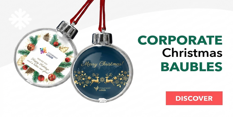 Op maat gemaakte kerstballen voor bedrijven
