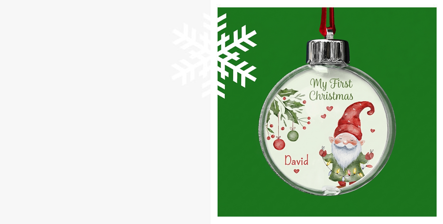 Gepersonaliseerde kerstballen