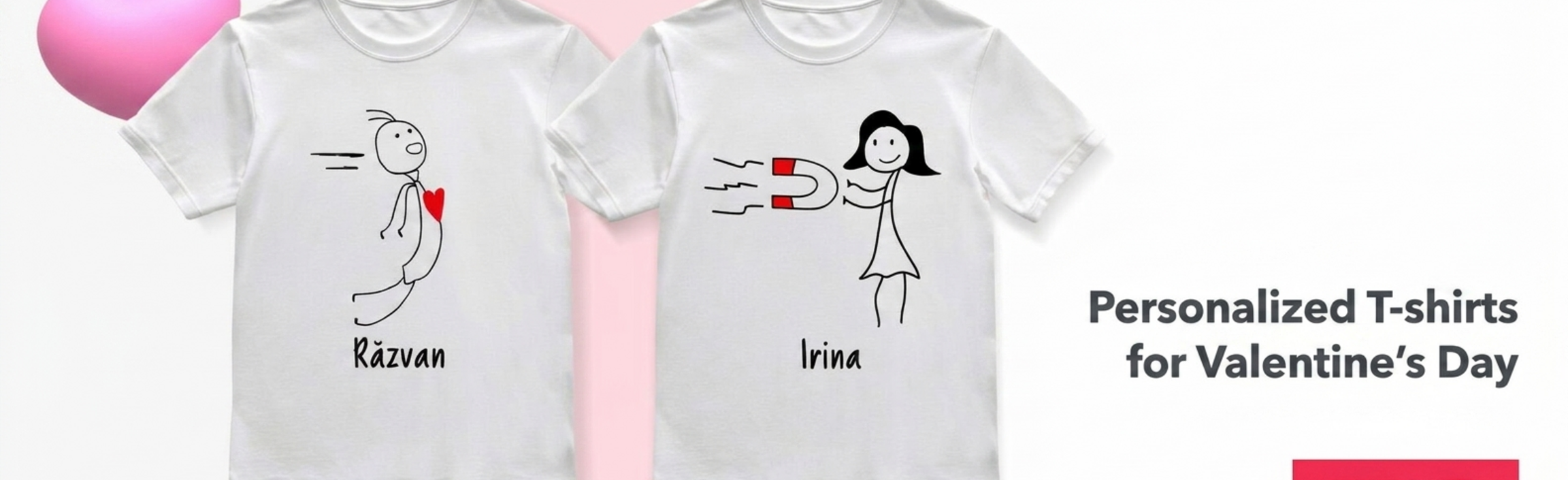 T-shirts voor Valentijnsdag