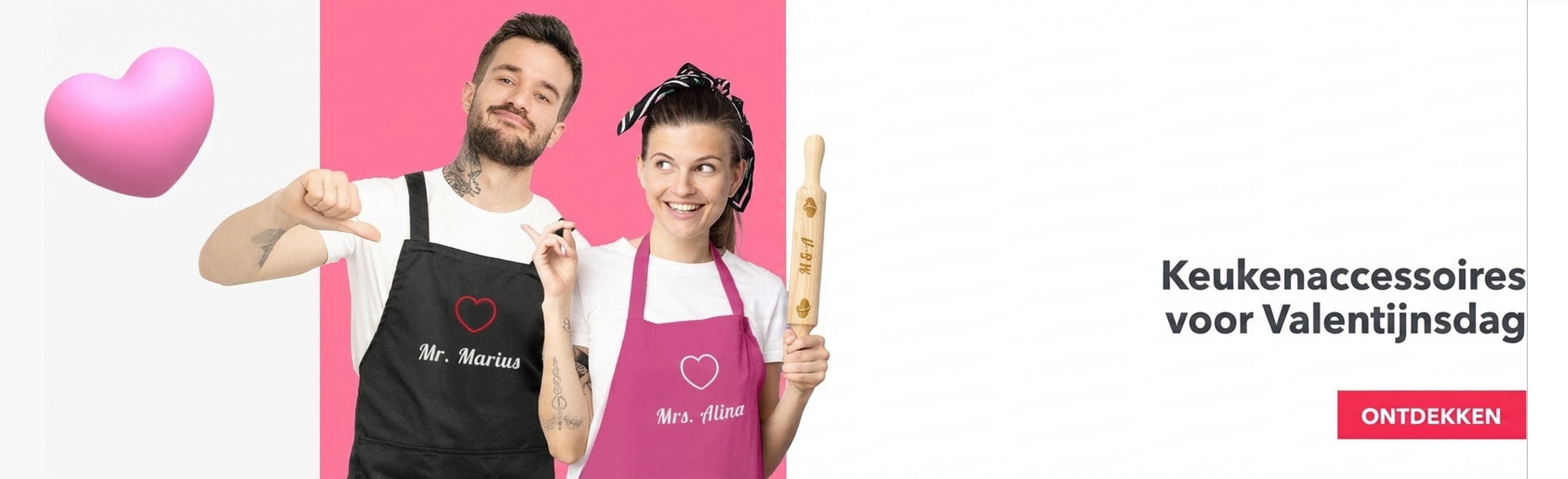 Keukenaccessoires voor Valentijnsdag