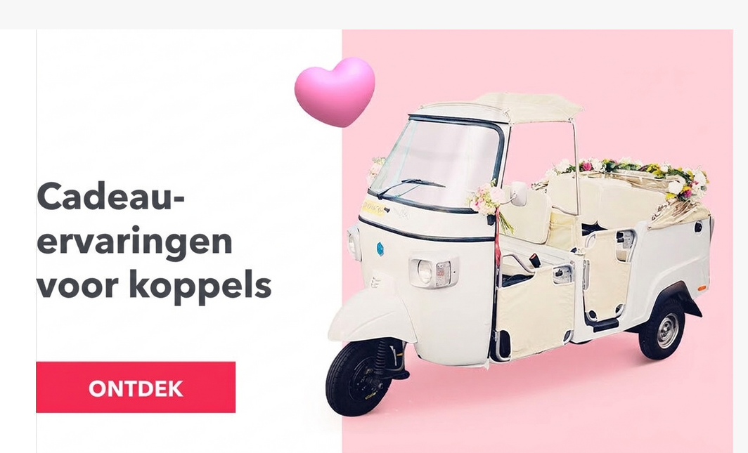 Cadeau-ervaringen voor Valentijnsdag