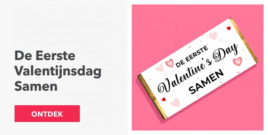 Onze eerste Valentijnsdag samen