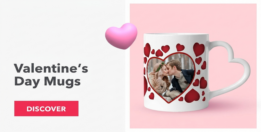 Beker voor Valentijnsdag