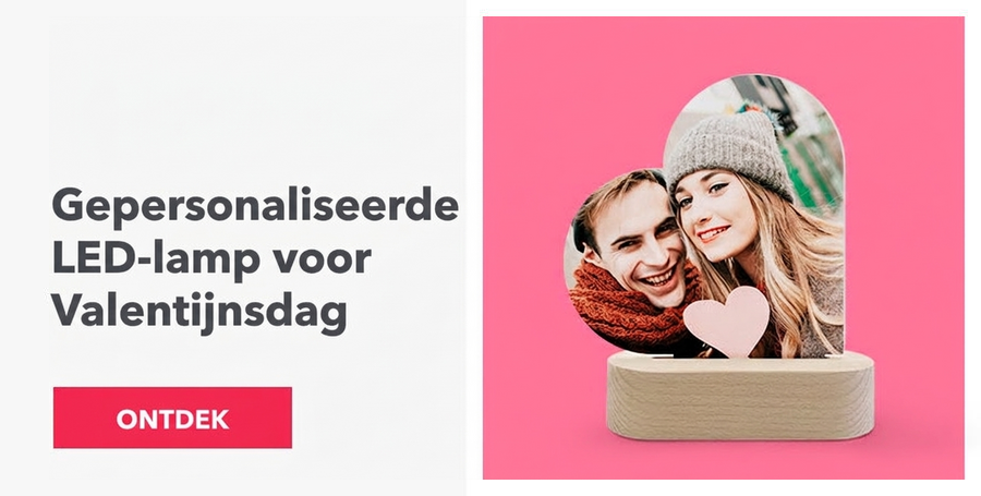 Gepersonaliseerde LED-nachtlamp voor Valentijnsdag