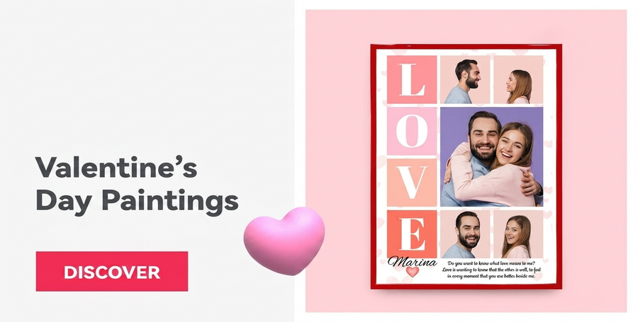 Schilderijen voor Valentijnsdag