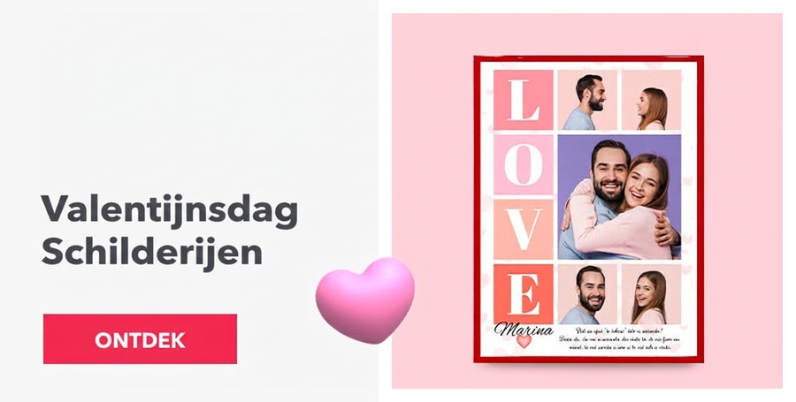 Schilderijen voor Valentijnsdag
